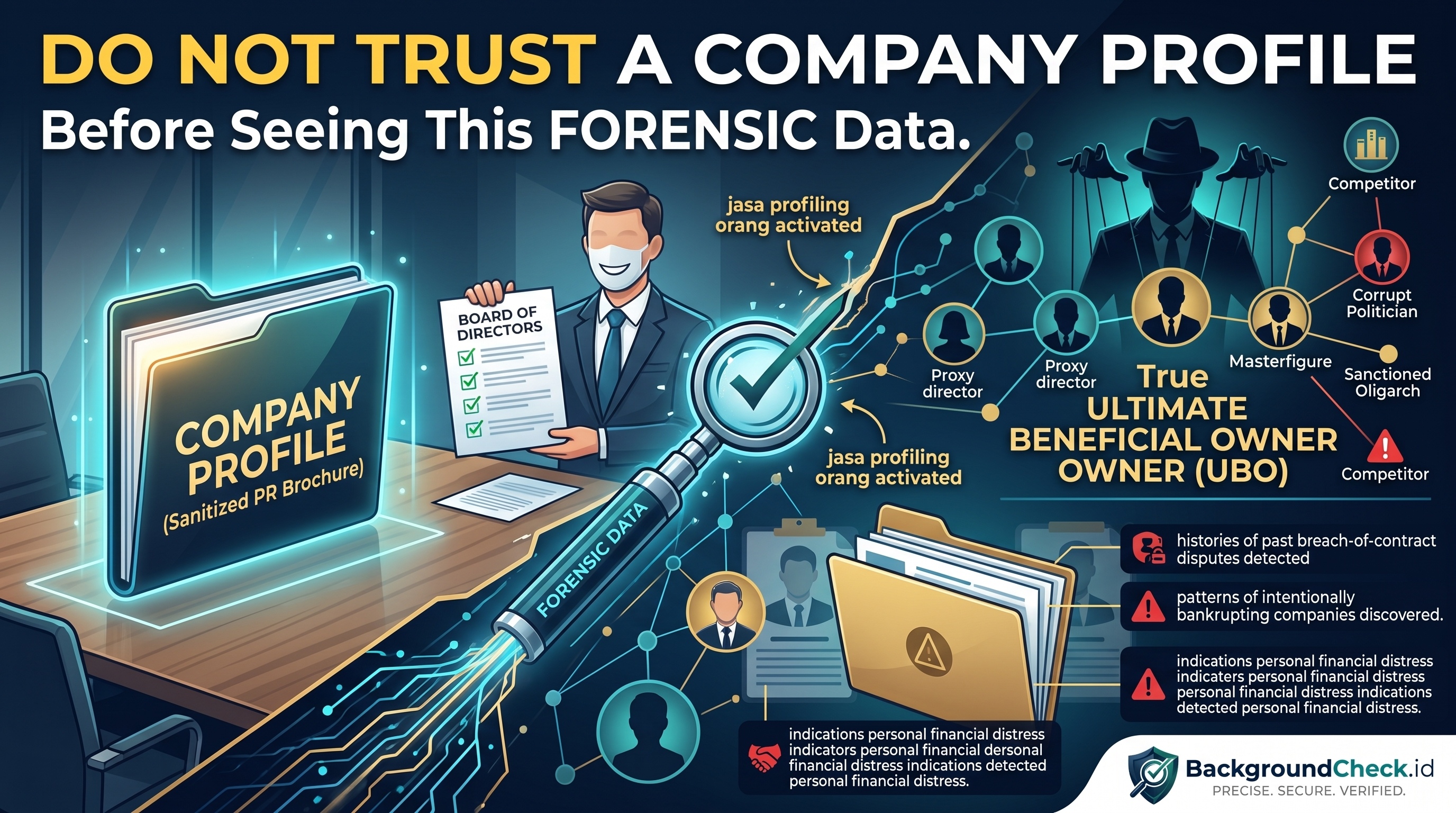 Jangan Percaya Profil Perusahaan Sebelum Melihat Data Forensik Ini